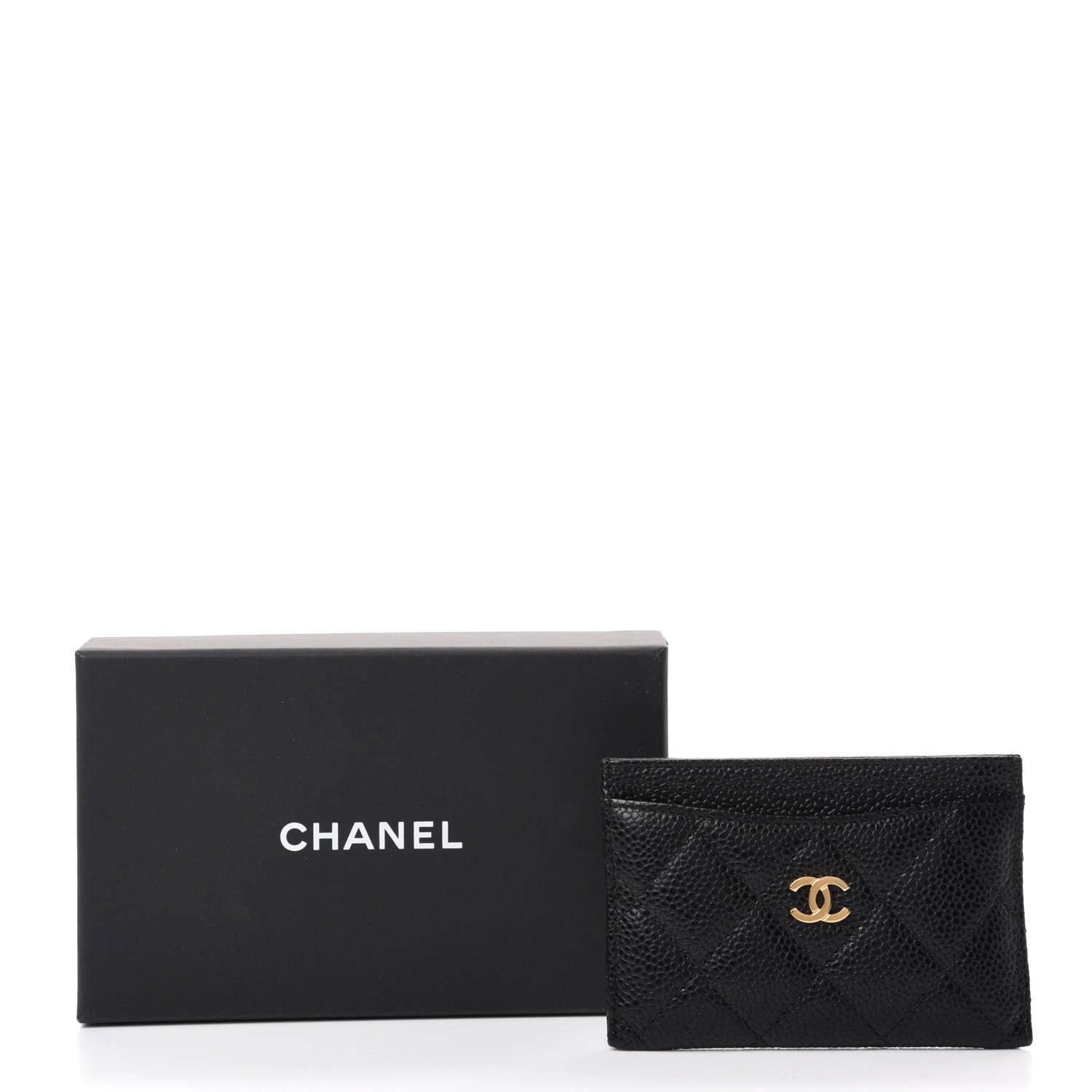 Chanel Caviar Quilted Card Holder Black 9 of 9