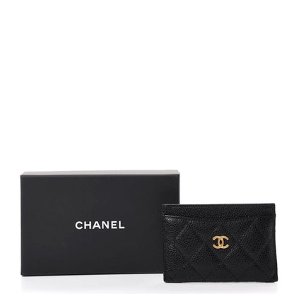 Chanel Caviar Quilted Card Holder Black 9 of 9