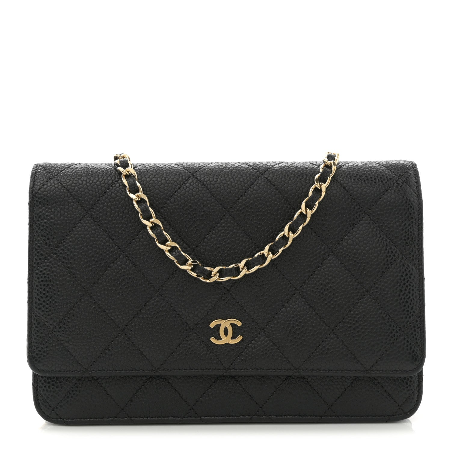 Chanel Caviar Quilted Wallet on Chain WOC Black 1 of 10