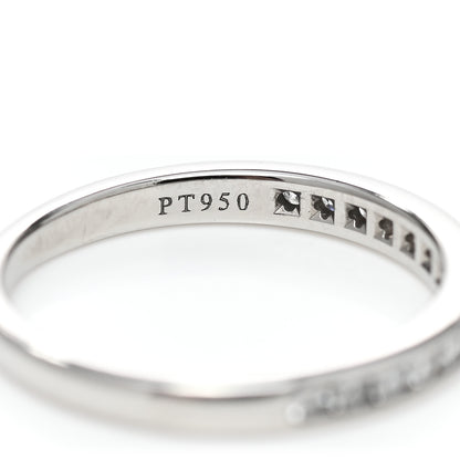 Tiffany Platinum Diamond .22ctw Half Circle Wedding Band Ring 52 6 5 of 5