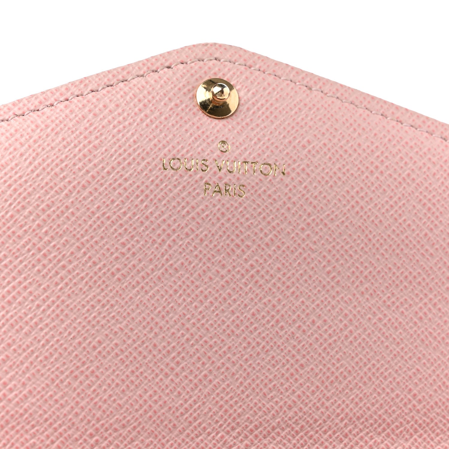 Louis Vuitton Damier Ebene Sarah Wallet NM Rose Ballerine 6 of 6