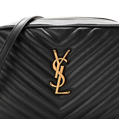 Saint Laurent Calfskin Matelasse Monogram Lou Camera Bag Black 7 of 9