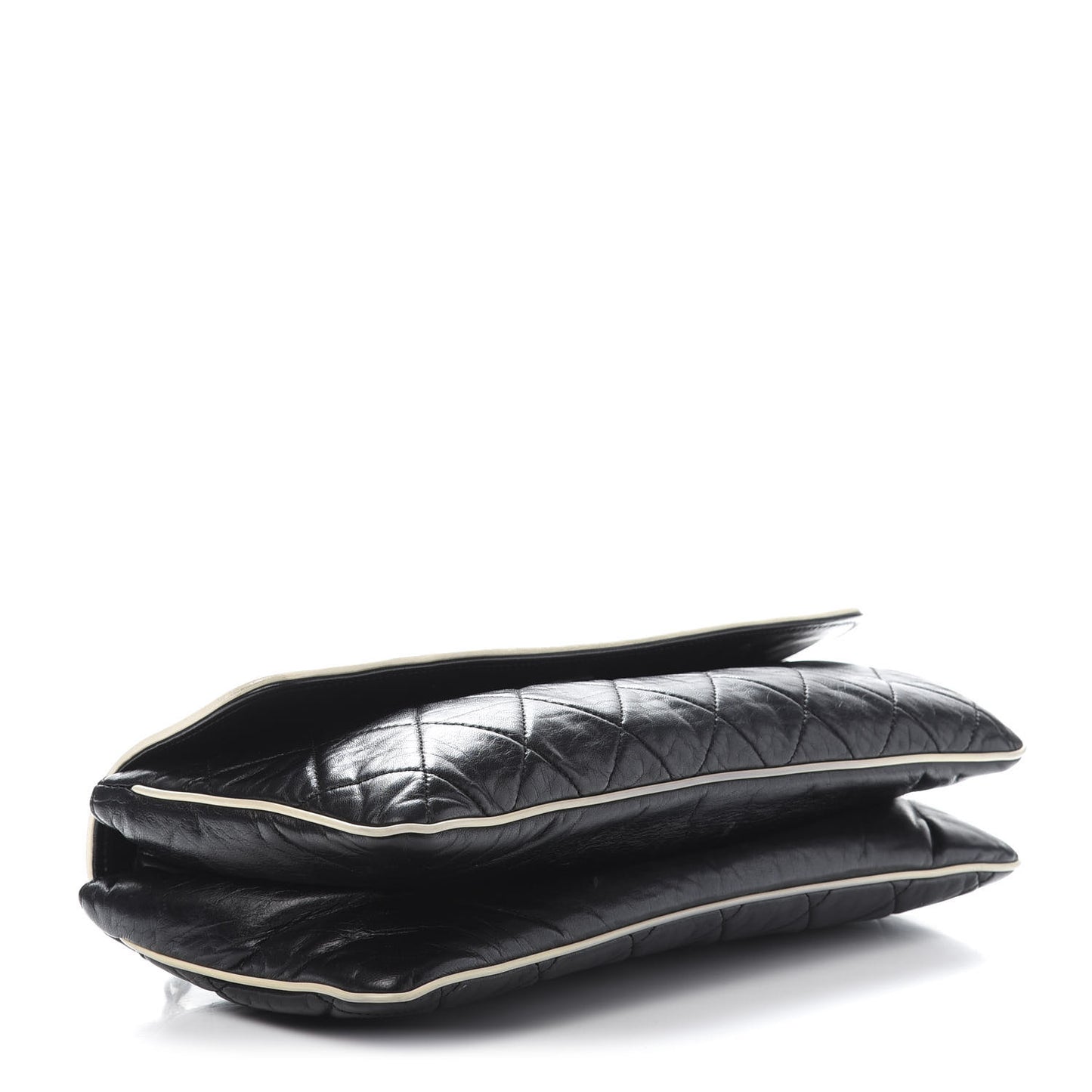 Lambskin East West Mademoiselle Flap Black