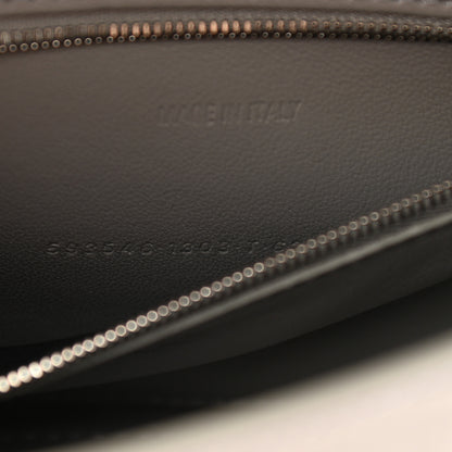 Balenciaga Shiny Calfskin Crocodile Embossed Small Hourglass Top Handle Bag Steel Grey 8 of 11