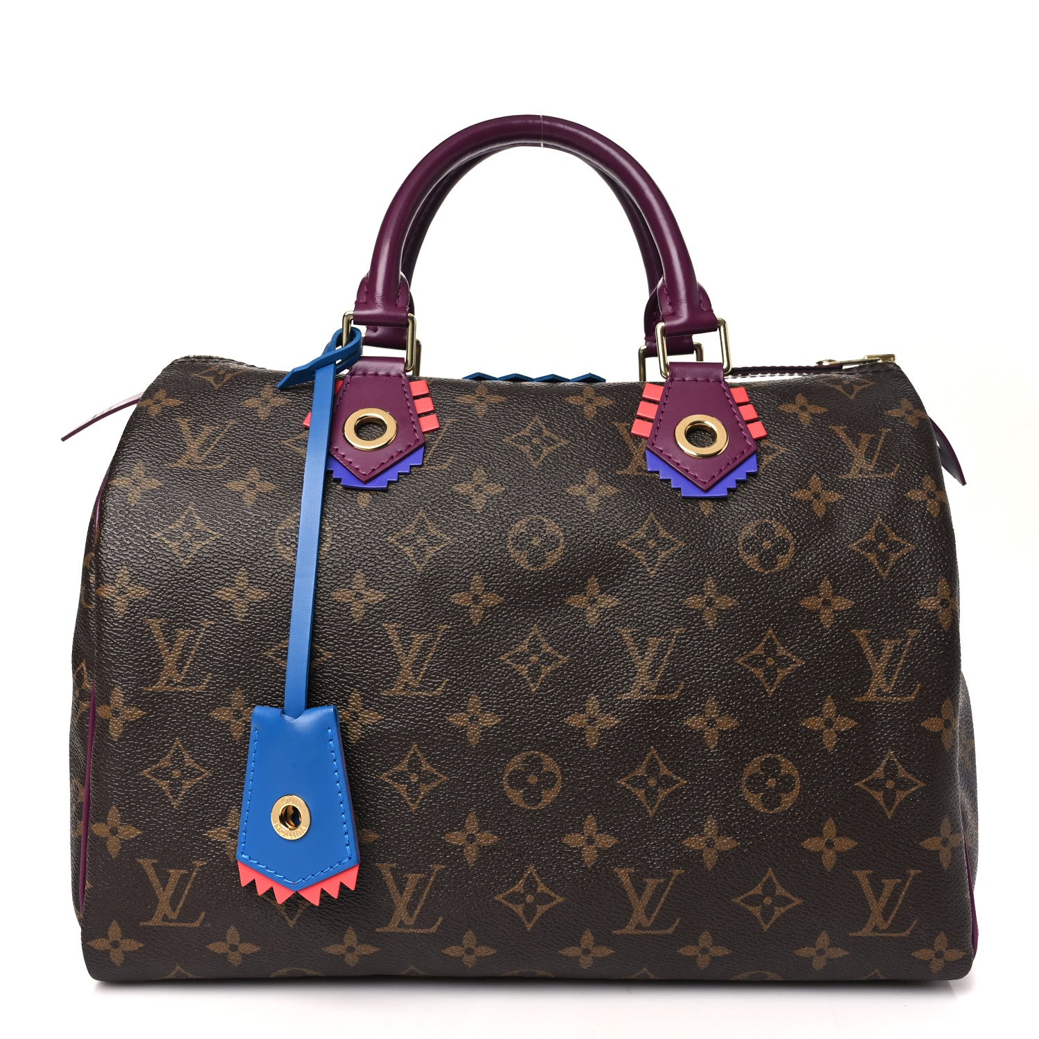 Louis Vuitton Monogram Totem Speedy 30 Magenta 1 of 10