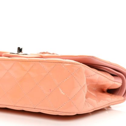 Chanel Patent Quilted Medium Double Flap Light Pink 9 of 12