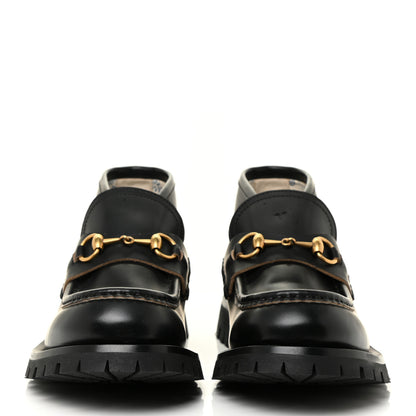 Gucci Cordovan Lux Mens Harald Horsebit Ankle Boots 7 Black 2 of 19