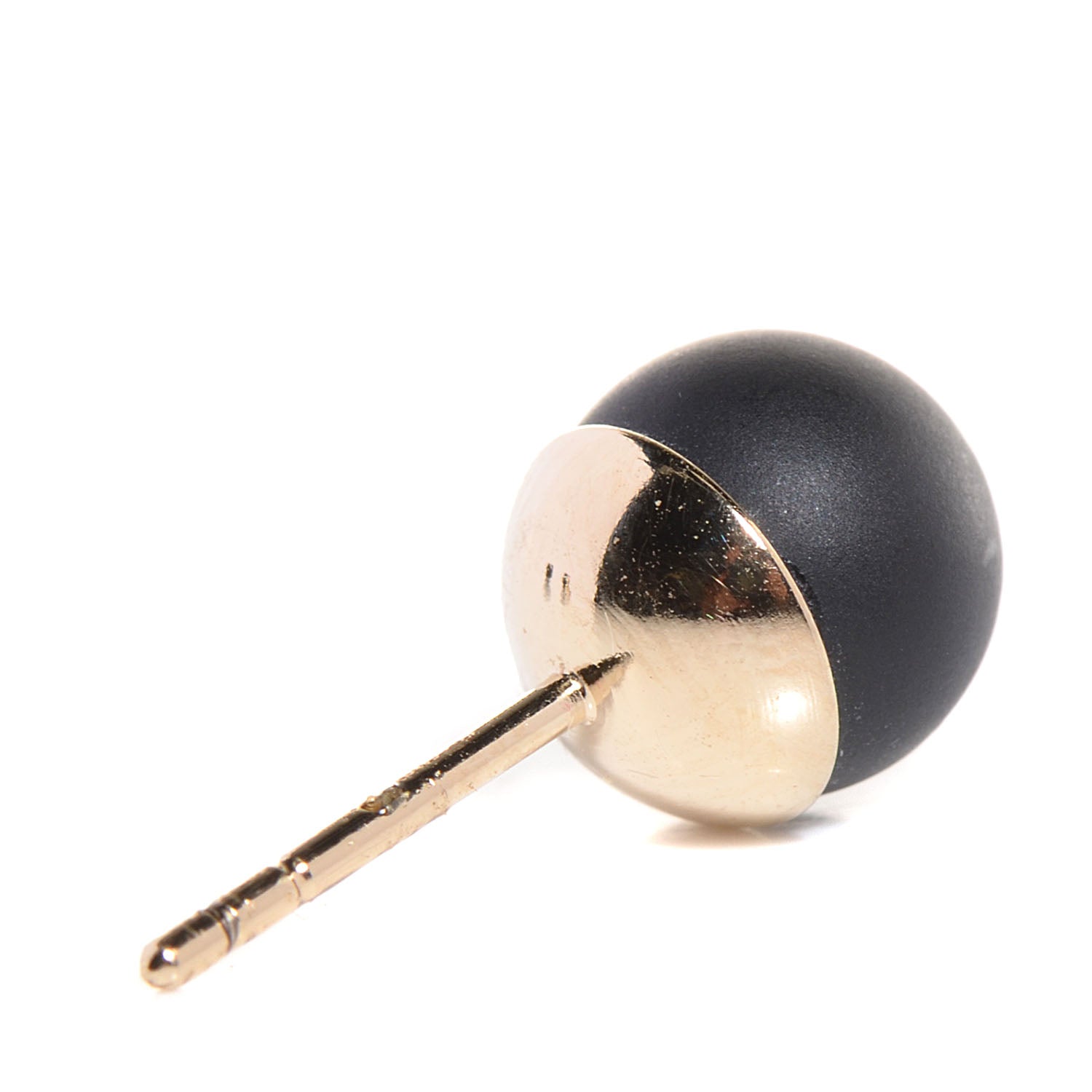 Christian Dior Mise En Dior Tribal Earrings Matte Black Gold 4 of 5