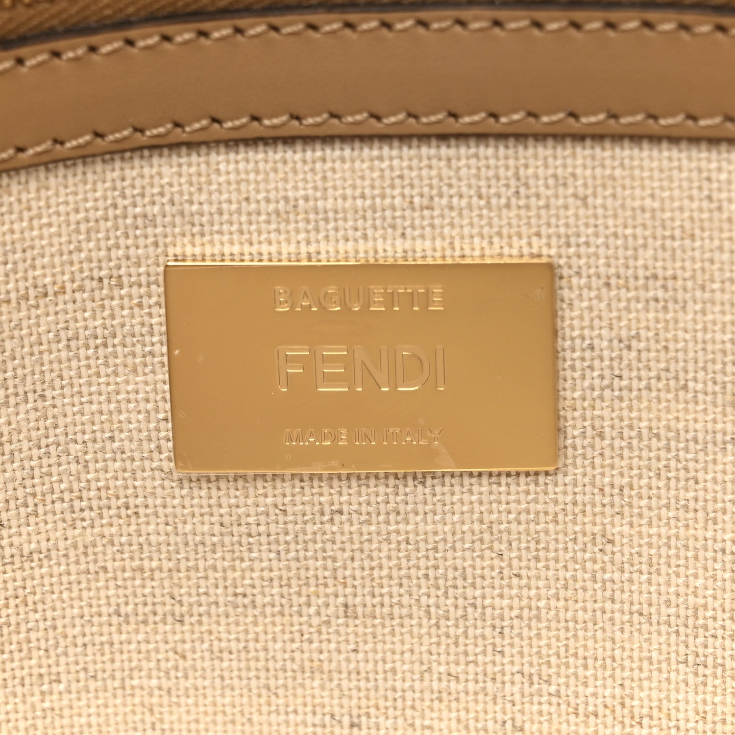 Fendi Canvas Vitello King FF Multicolor Embroidered Baguette Dusty Mauve Cappuccino Multicolor 6 of 10