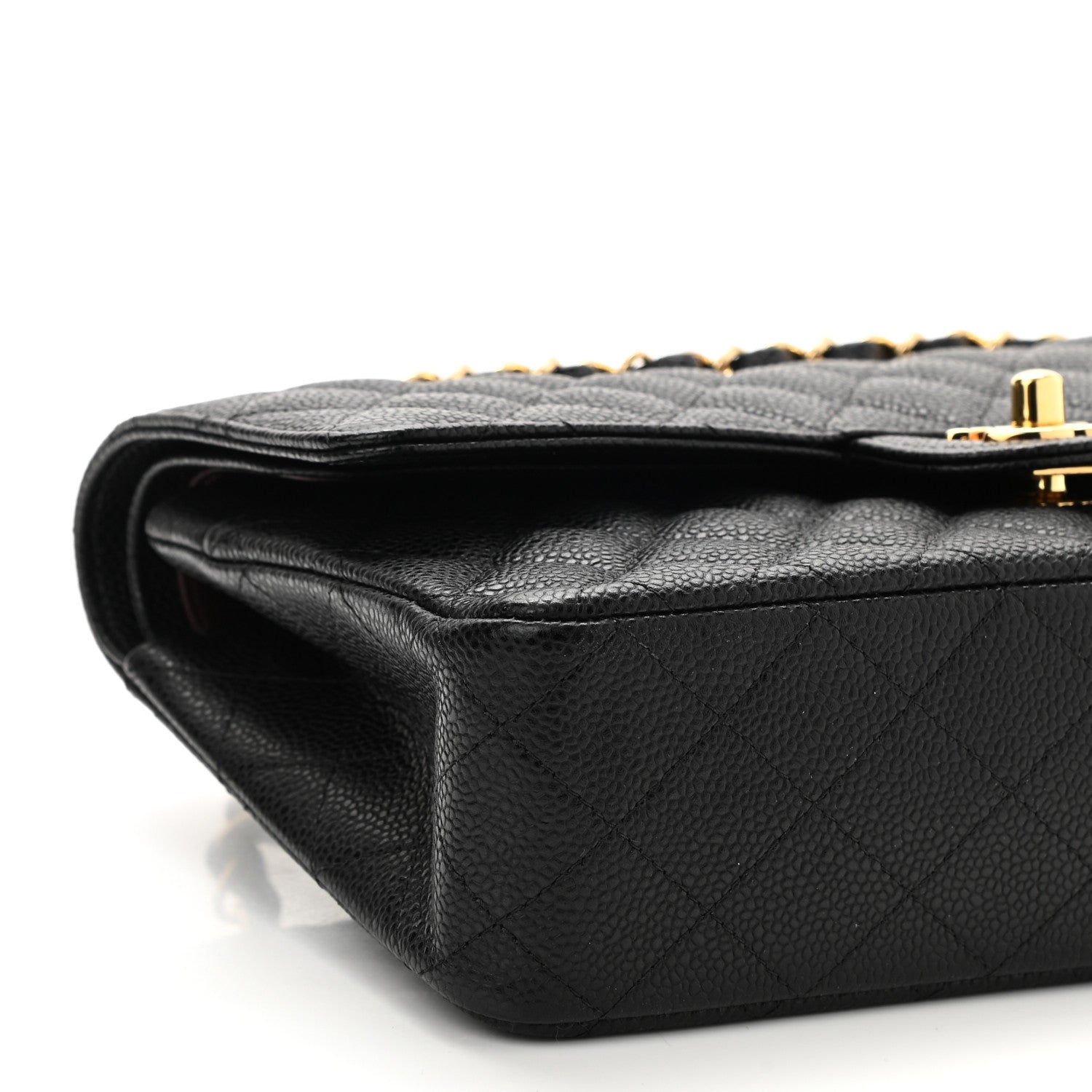 Chanel Caviar Quilted Medium Double Flap Black 9 of 10