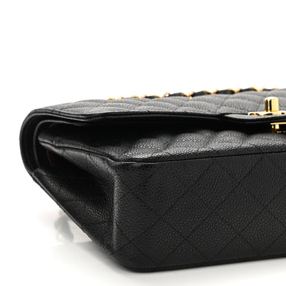 Chanel Caviar Quilted Medium Double Flap Black 9 of 10