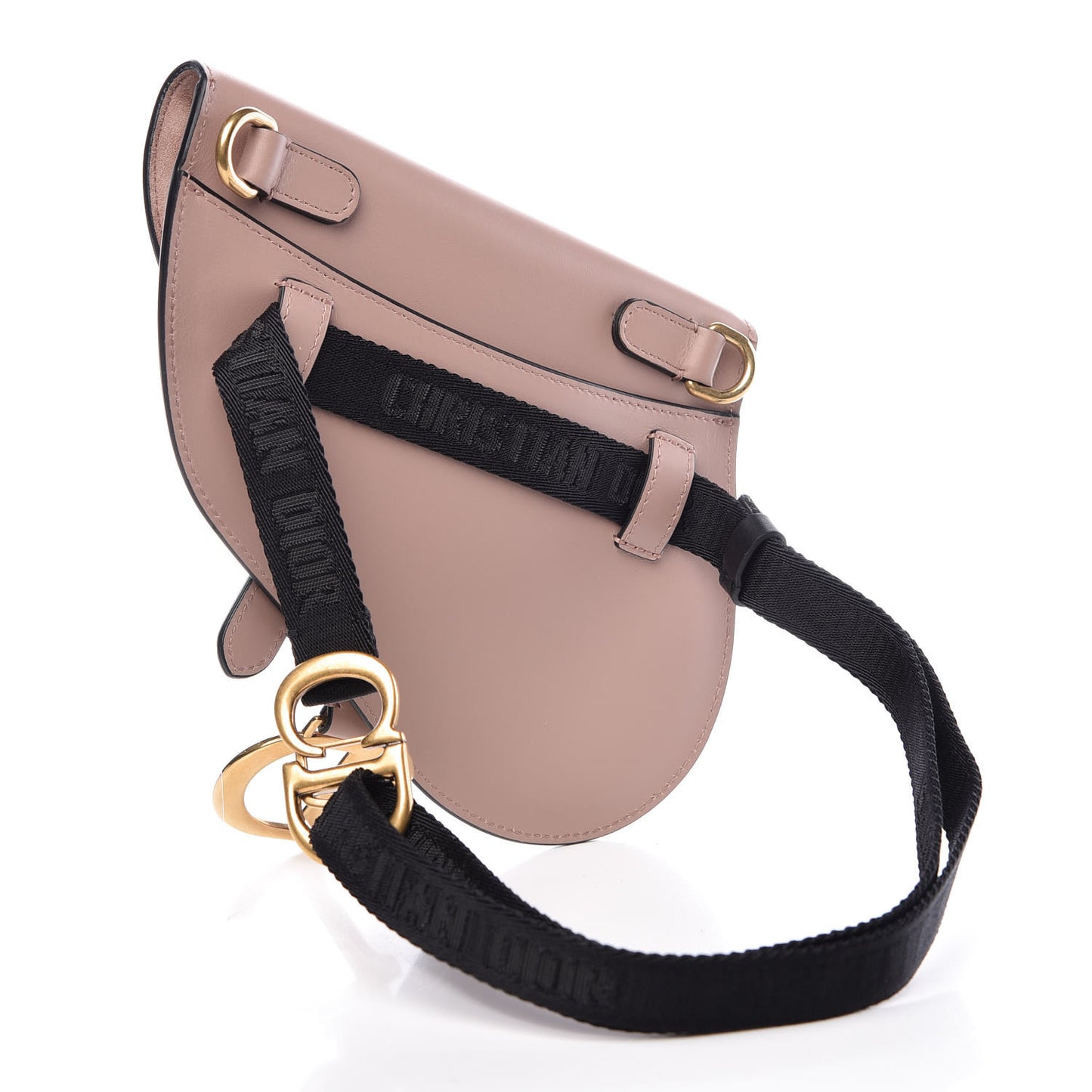 Calfskin Saddle Belt Bag Blush Pink