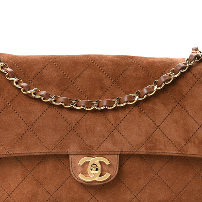 Chanel Suede Calfskin Small Souplissimo Maxi Flap Camel 8 of 11