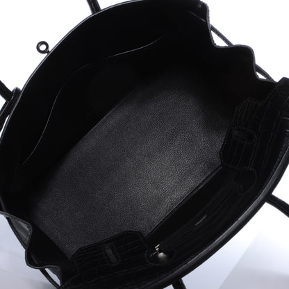 Hermes Matte Niloticus Crocodile Birkin 30 SO BLACK 9 of 10