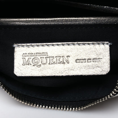 Alexander McQueen Metallic Lambskin De Manta Clutch Silver 6 of 10