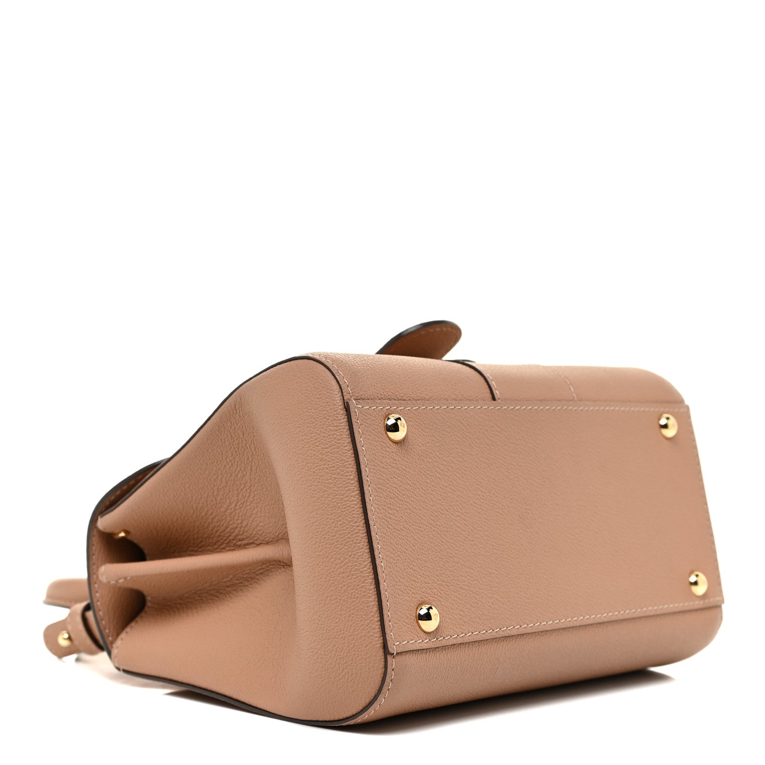 Delvaux Grained Calfskin Mini Brillant Satchel Nude 3 of 10