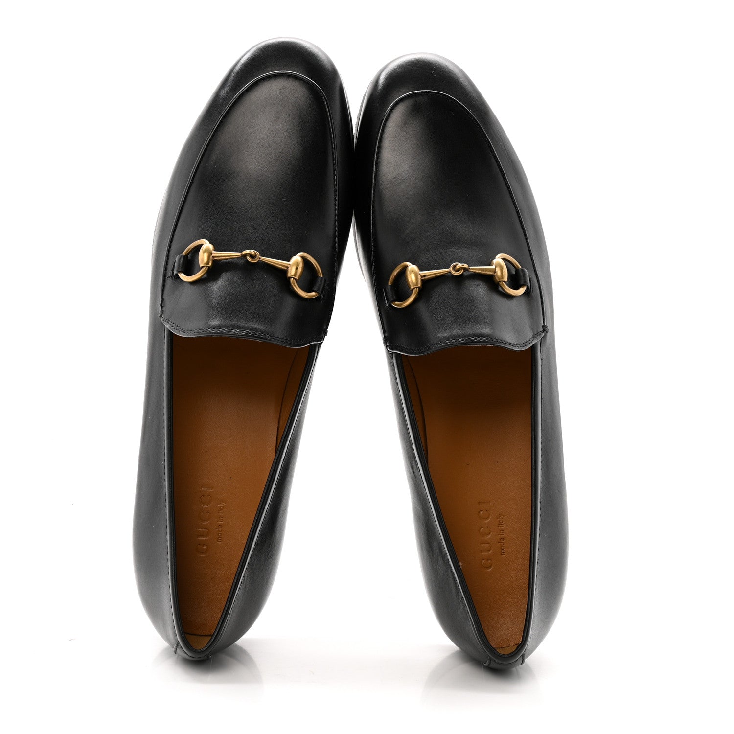 Gucci Calfskin Womens Jordaan Loafers 39 Black 2 of 11