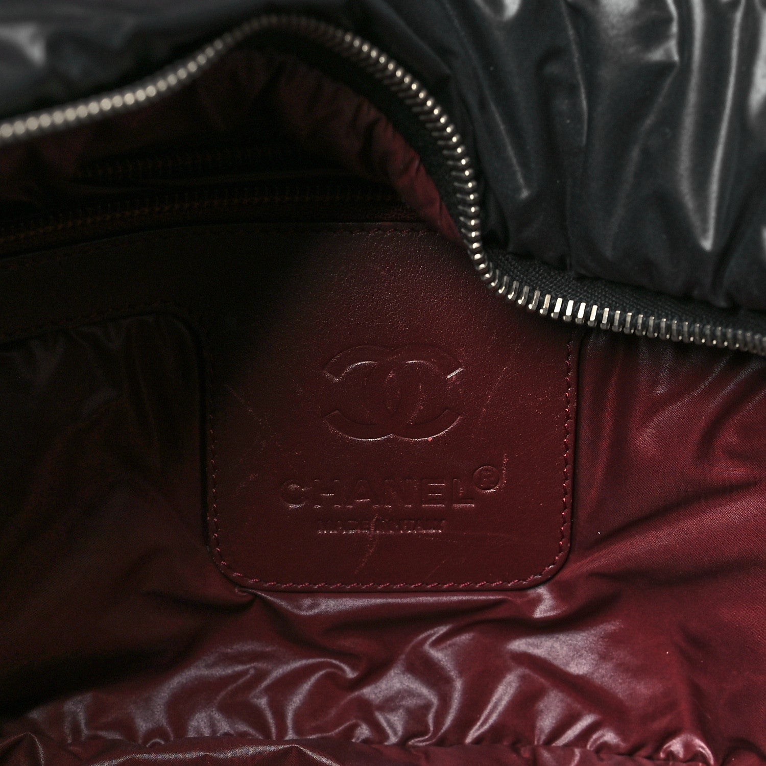 Chanel Nylon Quilted Large Coco Cocoon Tote Black 6 of 9