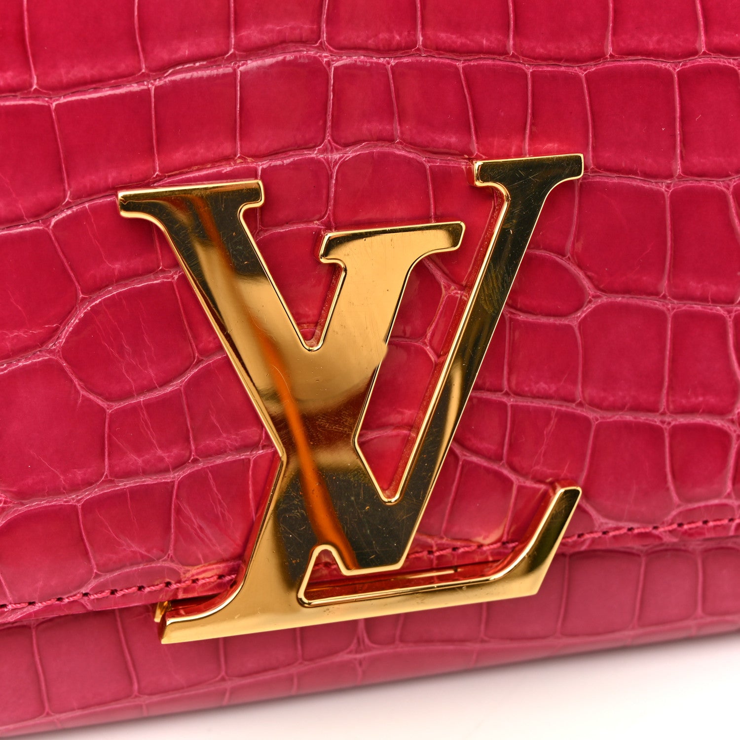 Louis Vuitton Alligator Chain Louise GM 10 of 12