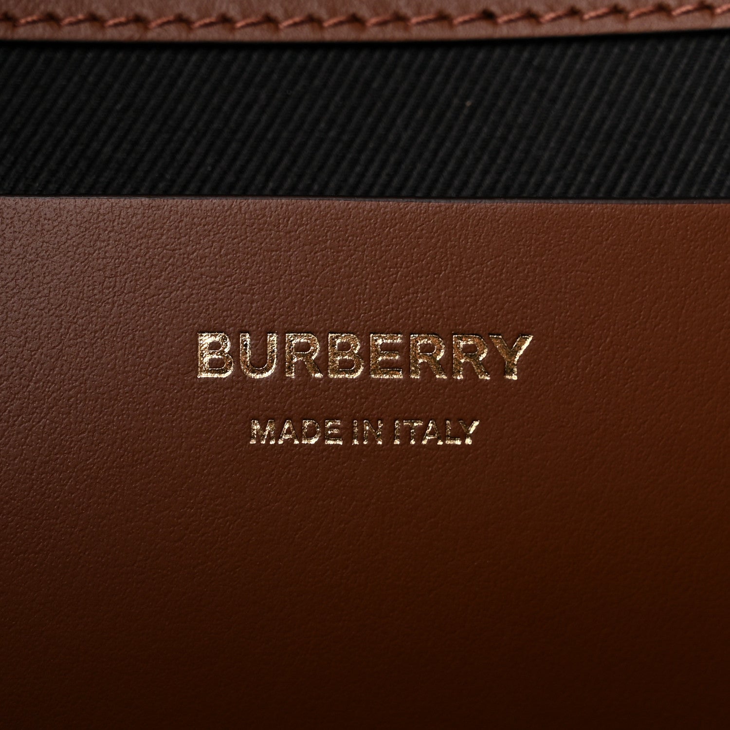 Burberry E-Canvas Check Medium Soft TB Tote Dark Birch Brown 6 of 11