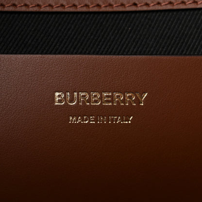 Burberry E-Canvas Check Medium Soft TB Tote Dark Birch Brown 6 of 11