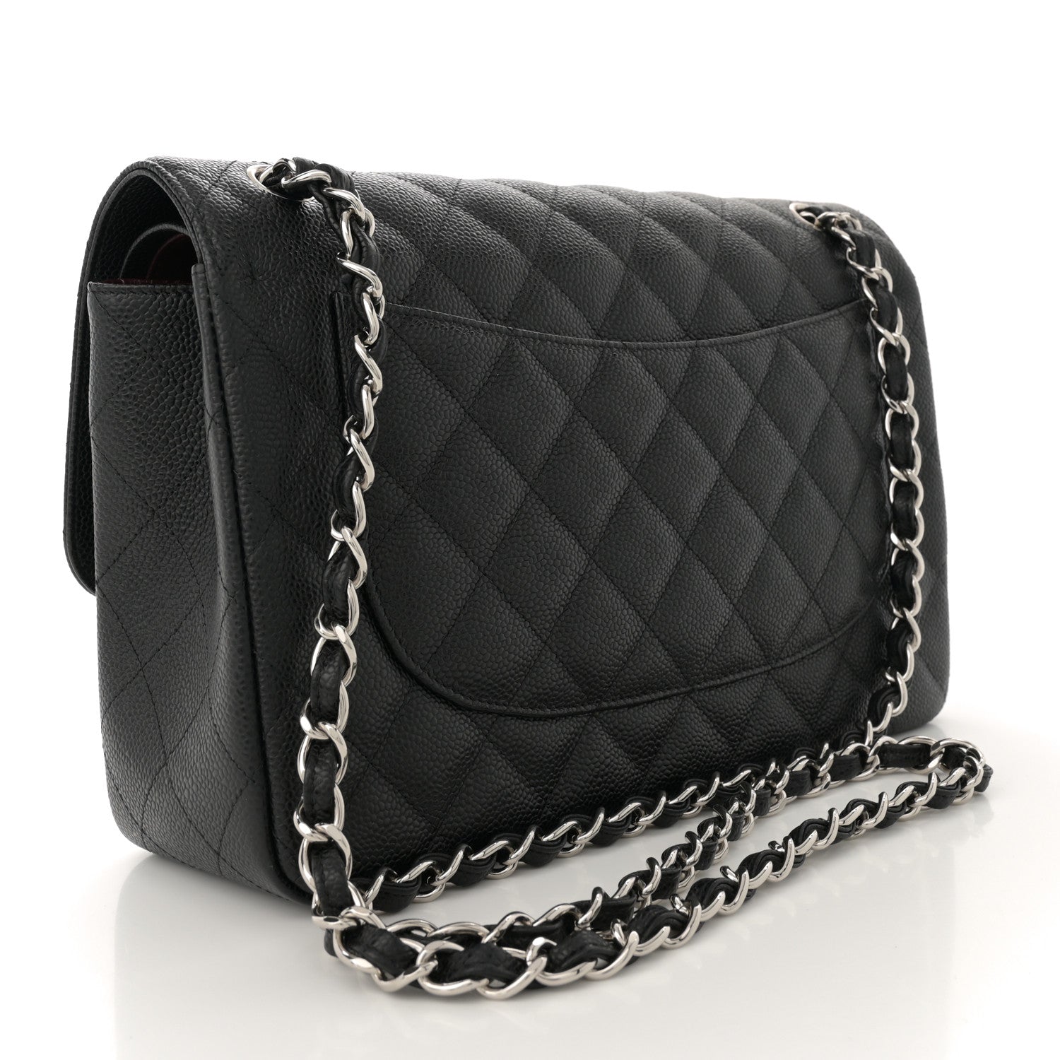 Chanel Caviar Quilted Jumbo Double Flap Black 3 of 11