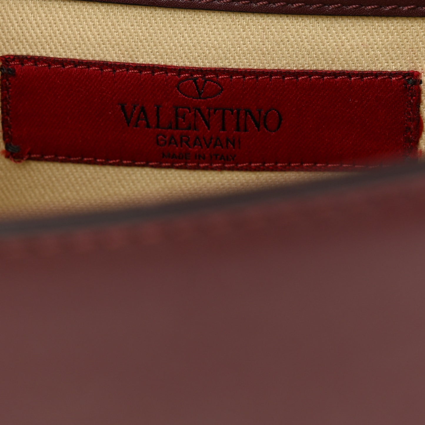 Vitello Medium Glam Lock Rockstud Flap Rubin