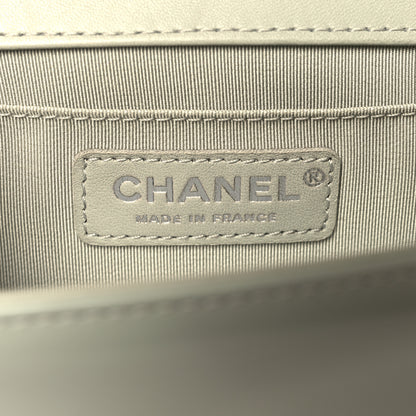 Chanel Glazed Calfskin Medium Boy Flap Grey 6 of 10