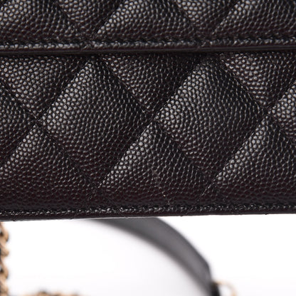 Chanel Caviar Quilted Square Wallet On Chain WOC Black 12 of 14