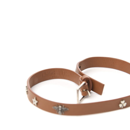 Christian Dior Calfskin Bee Double Bracelet Brown 3 of 4