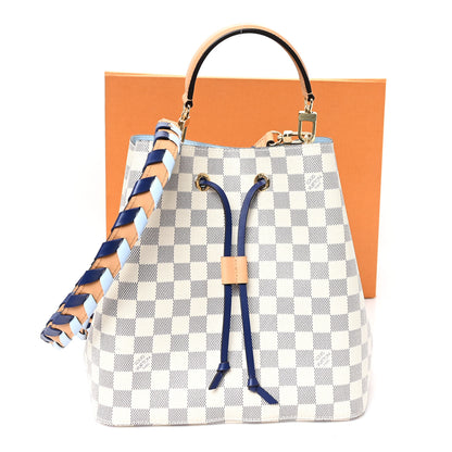 Louis Vuitton Damier Azur Braided Neonoe MM Blue 11 of 11