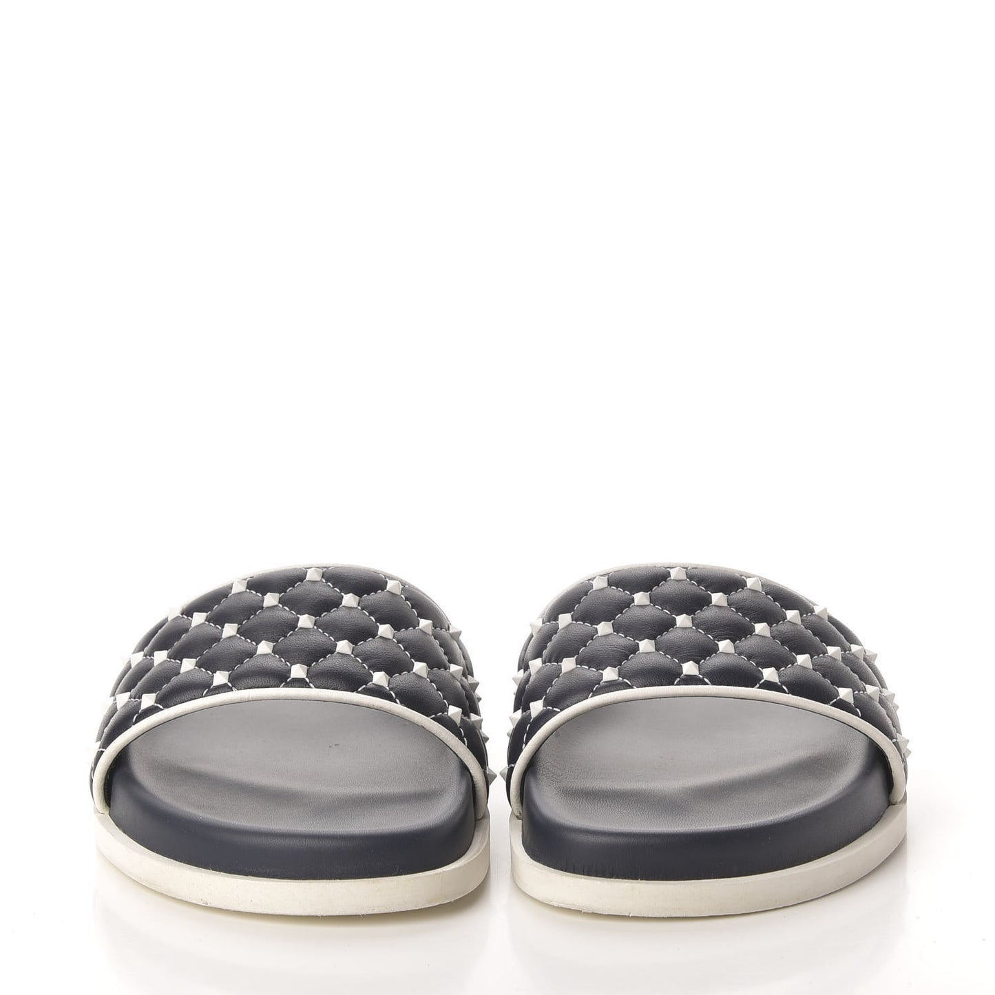 Nappa Free Rockstud Spike Pool Slide Sandals 38 Marine