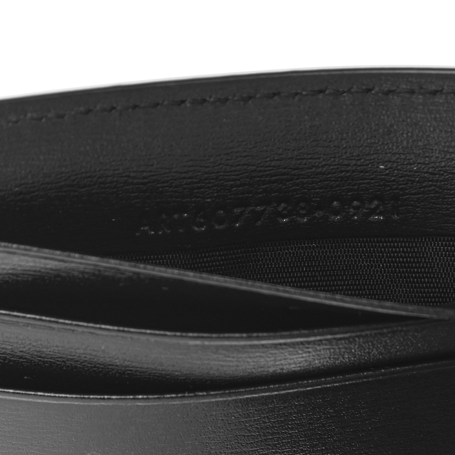 Saint Laurent Shiny Calfskin Tiny Cassandre Bill Clip Wallet Black 7 of 8