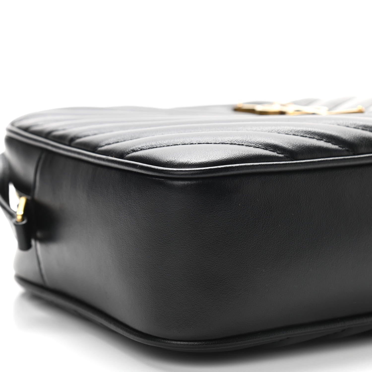 Saint Laurent Calfskin Matelasse Monogram Lou Camera Bag Black 8 of 10