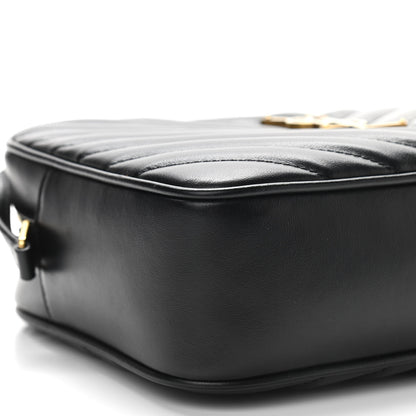 Saint Laurent Calfskin Matelasse Monogram Lou Camera Bag Black 8 of 10