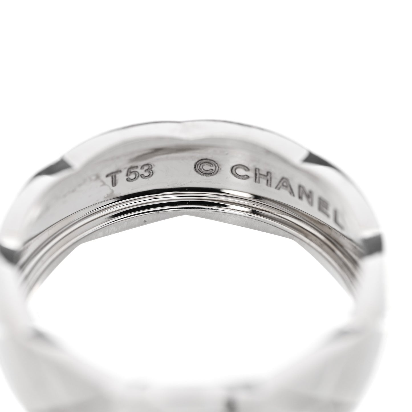 18K White Gold Small Coco Crush Ring 53 6.5