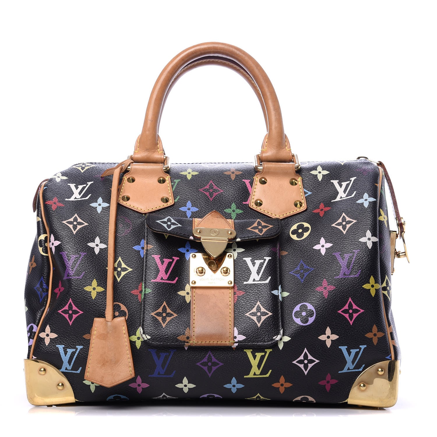 Louis Vuitton Monogram Multicolor Speedy 30 Black 1 of 22