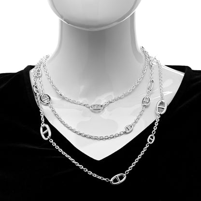 Hermes Sterling Silver Farandole Necklace 160 2 of 6