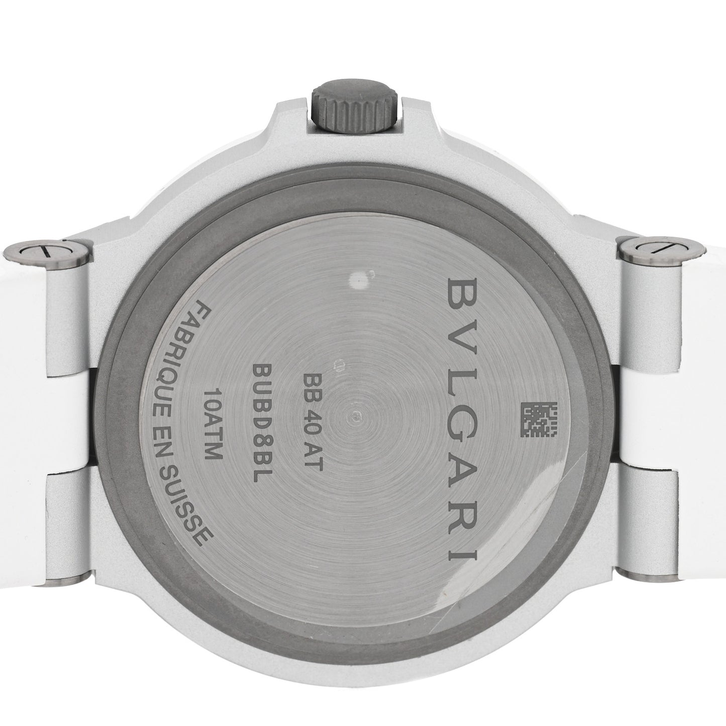 Aluminum Rubber 40mm Diagono Automatic Watch White