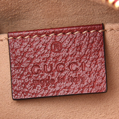 Gucci GG Supreme Monogram Flora Web Mini Ophidia Shoulder Bag Red 6 of 9