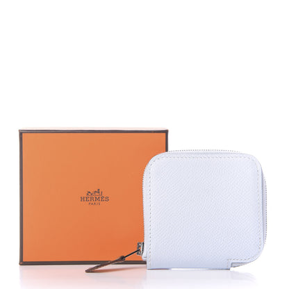 Hermes Epsom Silk'In Coin Purse Bleu Brume 8 of 8