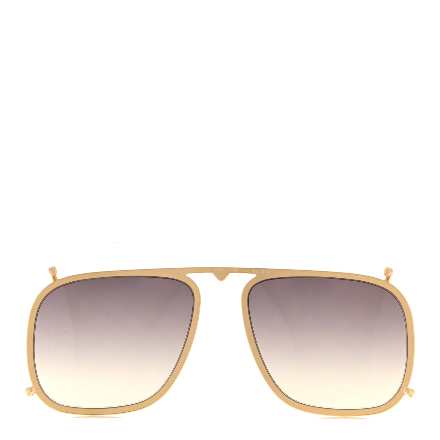 Monogram Satellite Clip-On Lenses Gold