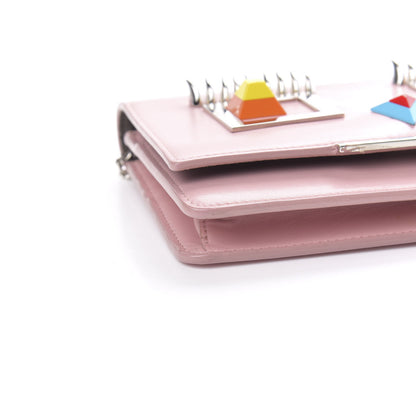 Fendi Vitello Century Hypnoteyes Tube Wallet On Chain Bubblegum 8 of 10