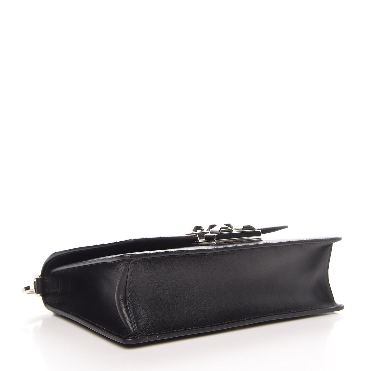 City Calfskin Saffiano Racing Logo Elektra Shoulder Bag Fuxia Black