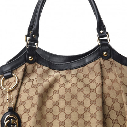 Gucci Monogram Large Sukey Tote Dark Brown 12 of 12