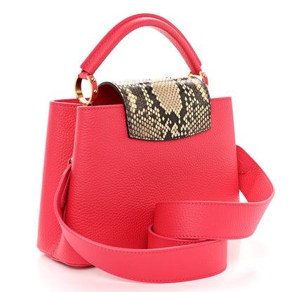 Louis Vuitton Taurillon Snakeskin Capucines BB Rose Berlingot 3 of 10