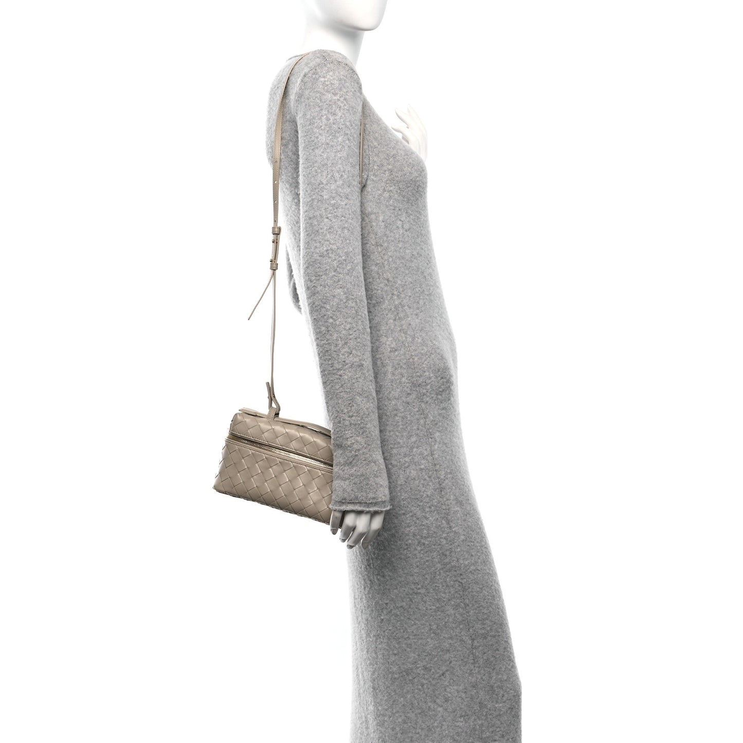 Calfskin Intrecciato Bang Bang Vanity Case Ecru