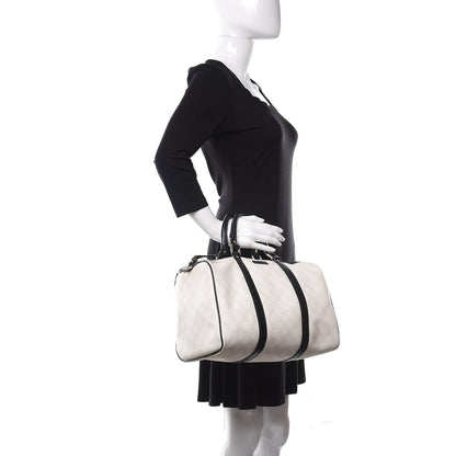 Gucci GG Plus Monogram Medium Joy Boston White Black 2 of 12