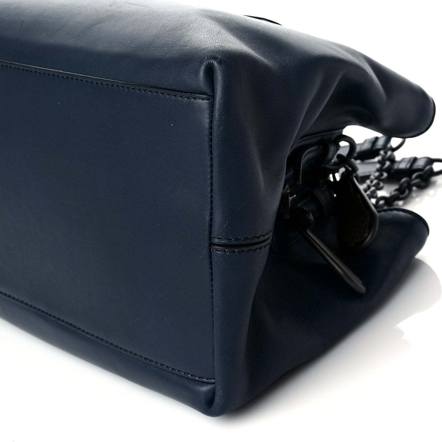 Calfskin Shoulder Bag Baltic Blue