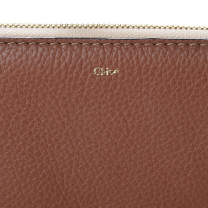 Chloe Grained Calfskin Baylee Long Zip Around Wallet Classic Tobacco 6 of 8